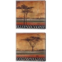 Framed 'African Dream 2 Piece Canvas Print Set' border=