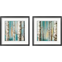 Framed 'Birch Forest 2 Piece Framed Art Print Set' border=