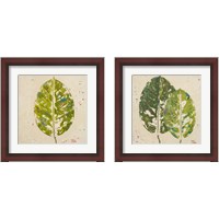 Framed 'Green Ones 2 Piece Framed Art Print Set' border=