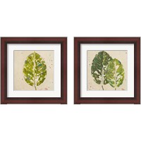 Framed 'Green Ones 2 Piece Framed Art Print Set' border=