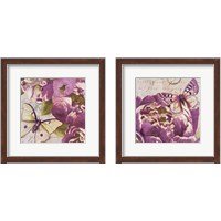 Framed 'Beautiful Peonies in Paris 2 Piece Framed Art Print Set' border=