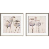 Framed 'Poppy Seeds 2 Piece Framed Art Print Set' border=