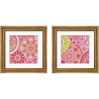 Framed 'Pink Bubblegum 2 Piece Framed Art Print Set' border=