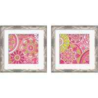 Framed 'Pink Bubblegum 2 Piece Framed Art Print Set' border=