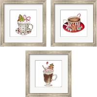 Framed 'Gingerbread and a Mug Full of Cocoa 3 Piece Framed Art Print Set' border=