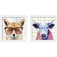 Framed 'Four-eyed Forester 2 Piece Framed Art Print Set' border=