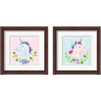 Framed 'Unicorn Power 2 Piece Framed Art Print Set' border=