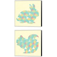 Framed 'Patterned Nature 2 Piece Canvas Print Set' border=