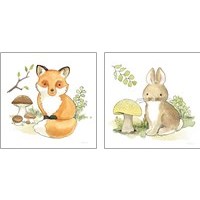 Framed Baby Woodland 2 Piece Art Print Set