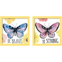 Framed Beautiful Butterfly 2 Piece Framed Art Print Set