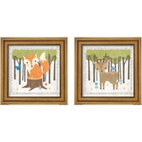 Framed 'Woodland Hideaway 2 Piece Framed Art Print Set' border=