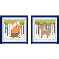 Framed 'Woodland Hideaway 2 Piece Framed Art Print Set' border=