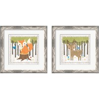 Framed 'Woodland Hideaway 2 Piece Framed Art Print Set' border=