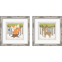 Framed 'Woodland Hideaway 2 Piece Framed Art Print Set' border=