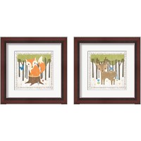 Framed 'Woodland Hideaway 2 Piece Framed Art Print Set' border=