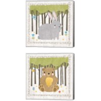 Framed 'Woodland Hideaway 2 Piece Canvas Print Set' border=