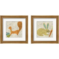 Framed 'Ada's Animals 2 Piece Framed Art Print Set' border=