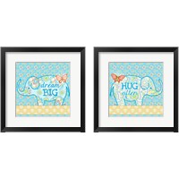 Framed 'Elephant 2 Piece Framed Art Print Set' border=