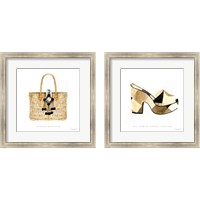 Framed 'Beach Glam 2 Piece Framed Art Print Set' border=