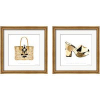 Framed 'Beach Glam 2 Piece Framed Art Print Set' border=