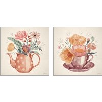 Framed 'Cottage Botanical 2 Piece Art Print Set' border=