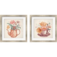 Framed 'Cottage Botanical 2 Piece Framed Art Print Set' border=