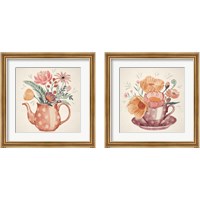 Framed 'Cottage Botanical 2 Piece Framed Art Print Set' border=