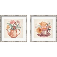 Framed 'Cottage Botanical 2 Piece Framed Art Print Set' border=