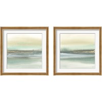 Framed 'Gold Earth 2 Piece Framed Art Print Set' border=