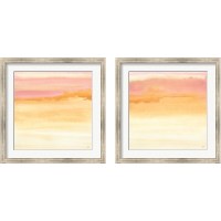 Framed 'Turmeric and Sand 2 Piece Framed Art Print Set' border=