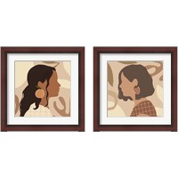 Framed 'Fruit Earring 2 Piece Framed Art Print Set' border=