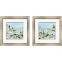 Framed 'Pastel Cove 2 Piece Framed Art Print Set' border=