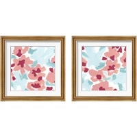 Framed 'Cherry Blossom Pop 2 Piece Framed Art Print Set' border=