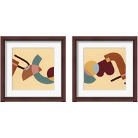 Framed 'Sunset Tumble 2 Piece Framed Art Print Set' border=