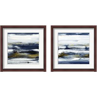 Framed 'Ocean Winds 2 Piece Framed Art Print Set' border=