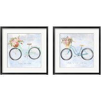 Framed 'Enjoy the Ride 2 Piece Framed Art Print Set' border=