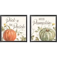 Framed 'Happy Harvest 2 Piece Framed Art Print Set' border=