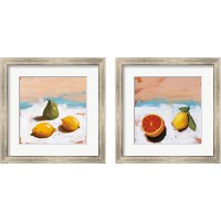 Framed 'Fruit and Cheer 2 Piece Framed Art Print Set' border=