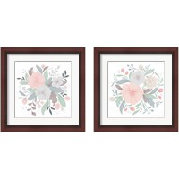 Framed 'Farmhouse Floral 2 Piece Framed Art Print Set' border=