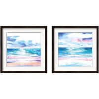 Framed 'Turquoise Sea 2 Piece Framed Art Print Set' border=