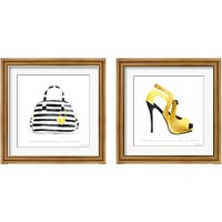 Framed 'Glitz and Glam 2 Piece Framed Art Print Set' border=