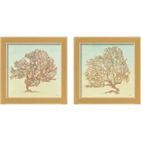 Framed 'Sea Fern 2 Piece Framed Art Print Set' border=