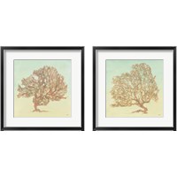 Framed 'Sea Fern 2 Piece Framed Art Print Set' border=