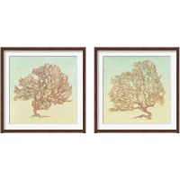 Framed 'Sea Fern 2 Piece Framed Art Print Set' border=