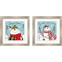 Framed 'Snowplace Like Home 2 Piece Framed Art Print Set' border=