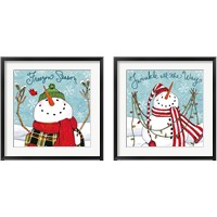 Framed 'Snowplace Like Home 2 Piece Framed Art Print Set' border=