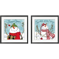 Framed 'Snowplace Like Home 2 Piece Framed Art Print Set' border=