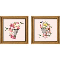 Framed 'Flower Girl 2 Piece Framed Art Print Set' border=