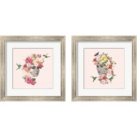 Framed 'Flower Girl 2 Piece Framed Art Print Set' border=