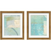 Framed 'Coastal Blues 2 Piece Framed Art Print Set' border=